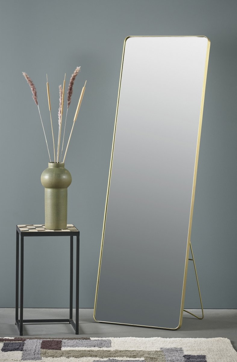 Villa Collection MIRROR Lustro Podłogowe 140 cm Złote