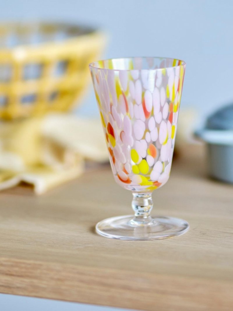 Bloomingville LILYA Kieliszki do Wina 275 ml 4 Szt. / Różowe