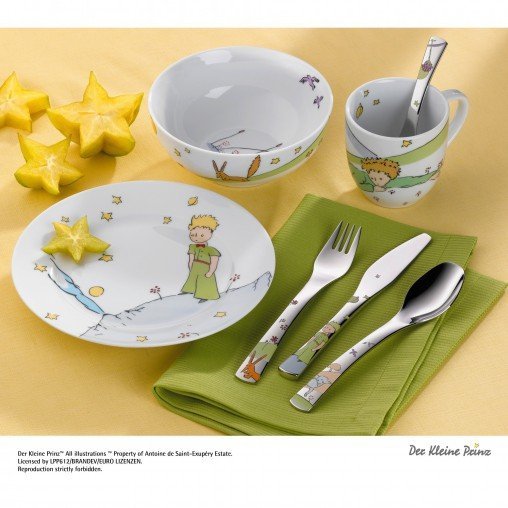 WMF Zestaw dla Dzieci - Sztućce + Porcelana 6 El. - Mały Książe