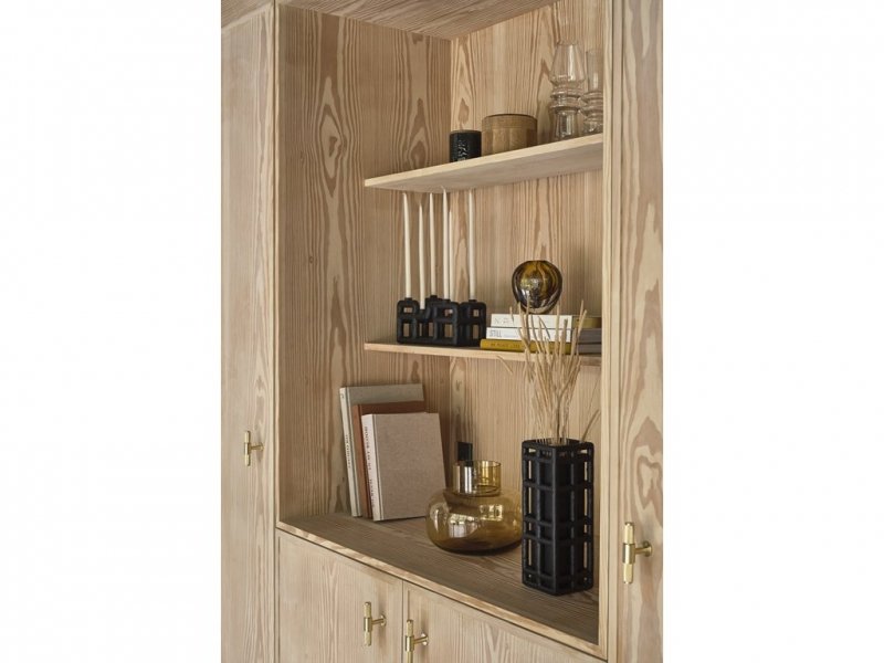 Villa Collection LYST Świecznik 28 cm Czarny