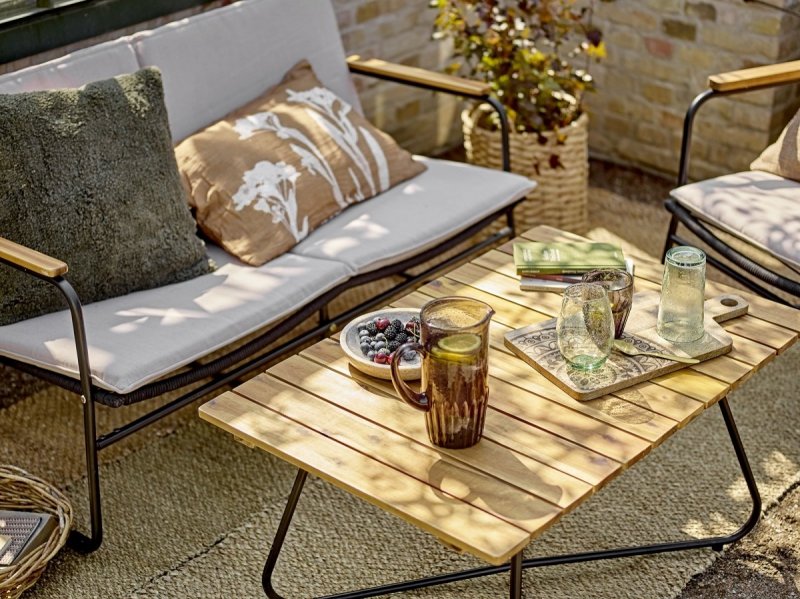 Bloomingville HAMPTON Sofa Ogrodowa / Czarna
