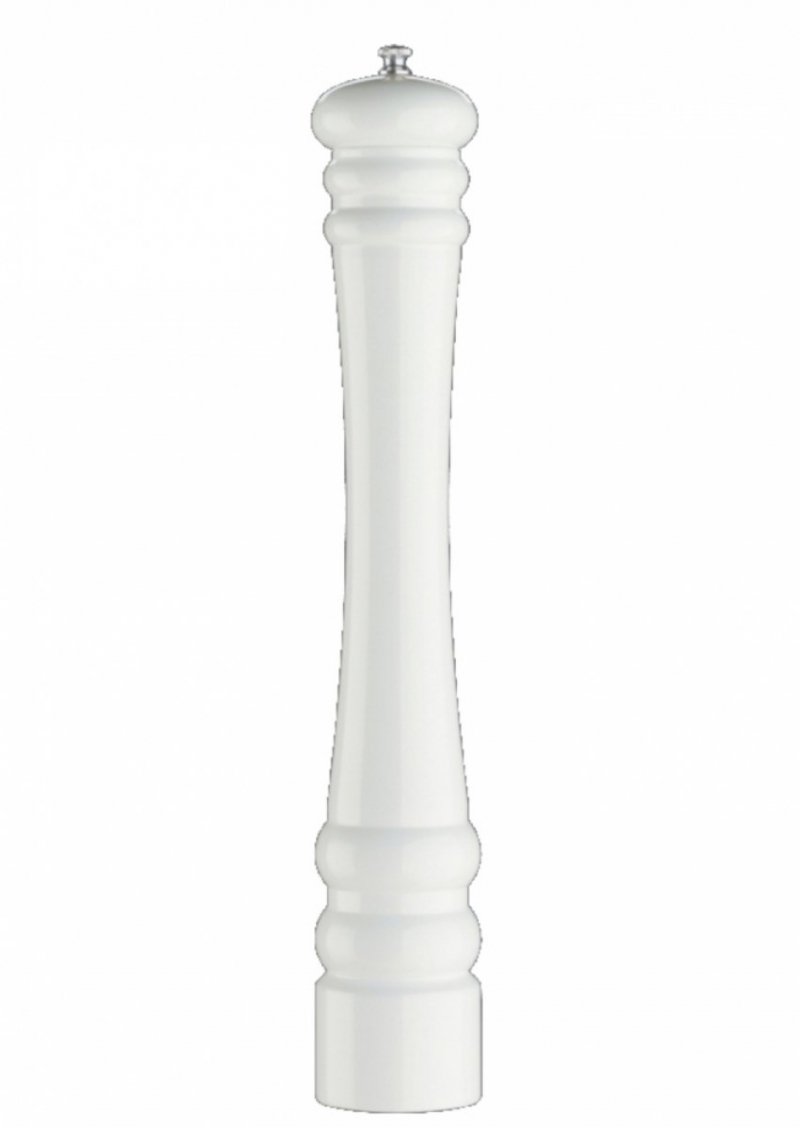 Zassenhaus BERLIN Drewniany Młynek do Pieprzu 40 cm Biały Połysk