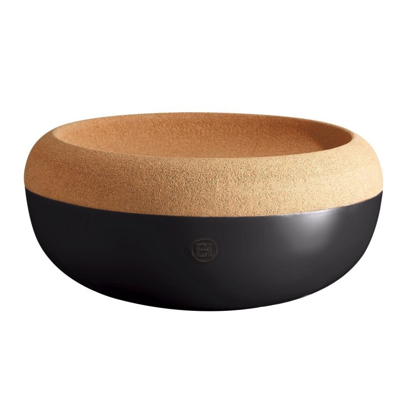 Emile Henry NATURAL Duża Misa na Owoce i Warzywa 35,8 cm Czarna