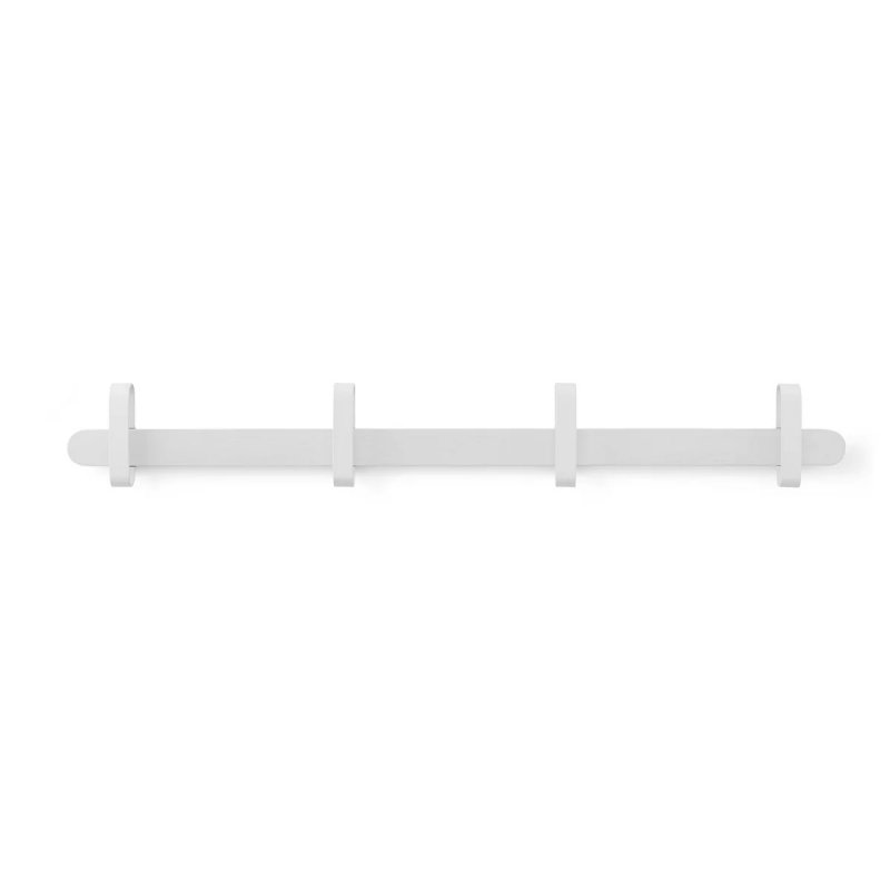 Normann Copenhagen HOOP Wieszak Ścienny - Listwa na Ubrania 81,5 cm / Biały