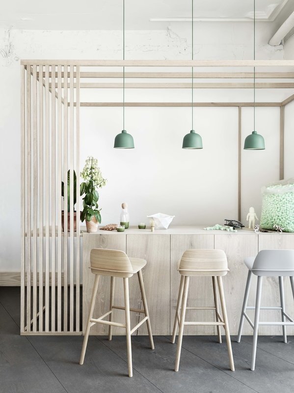 Muuto NERD Hoker - Krzesło Barowe 79 cm Czarne
