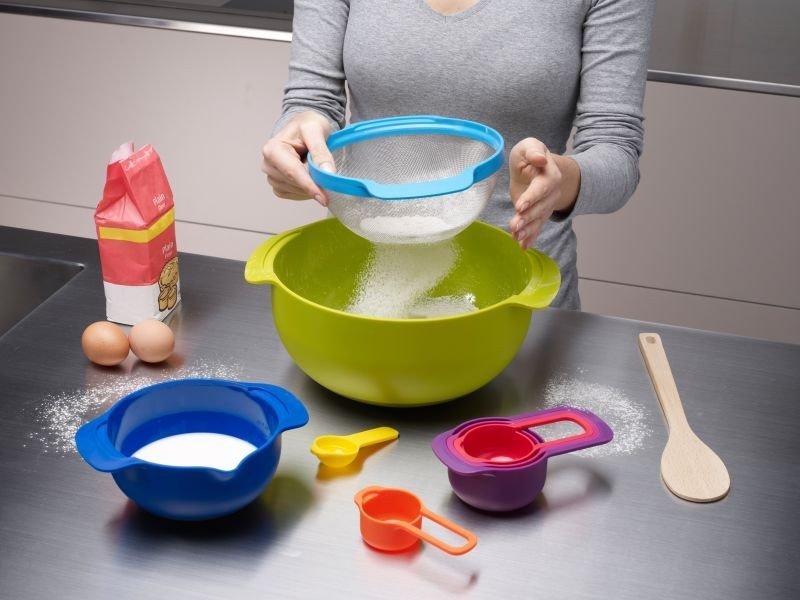 Joseph Joseph NEST 9 Zestaw Misek i Miarek Kuchennych / Kolorowy