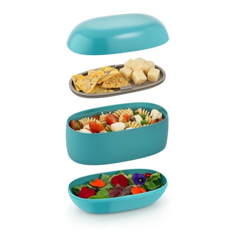 Alessi FOOD A PORTER Lunchbox - Pojemnik na Lunch - Szary