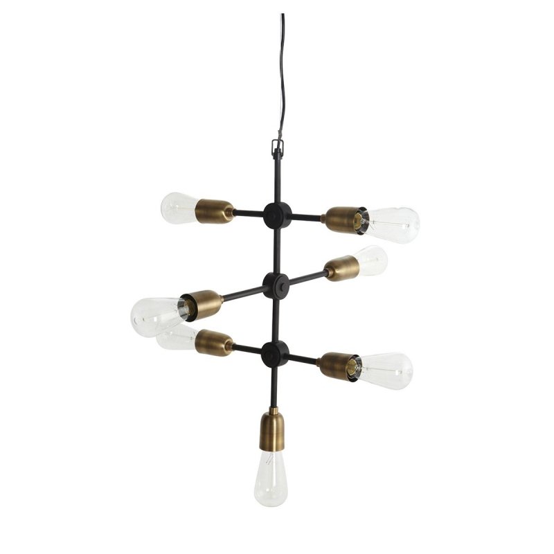 House Doctor MOLECULAR Lampa Sufitowa - Wisząca / Czarna - Złota