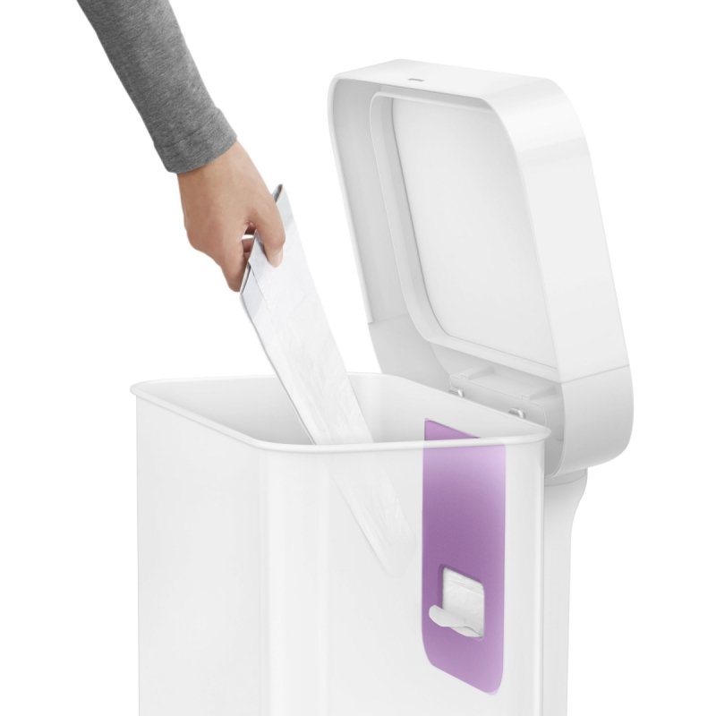 simplehuman LINER POCKET Kosz Pedałowy 55 l / Biały
