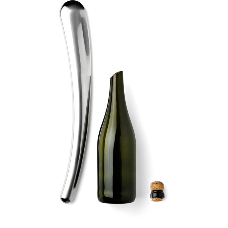 Menu CHAMPAGNE Stalowa Szabla do Butelki Szampana / Projekt Karim Rashid