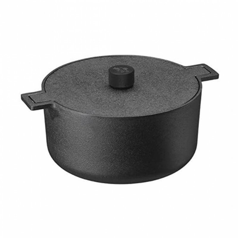 Skeppshult NOIR Garnek Żeliwny z Pokrywką 5 l / Czarny