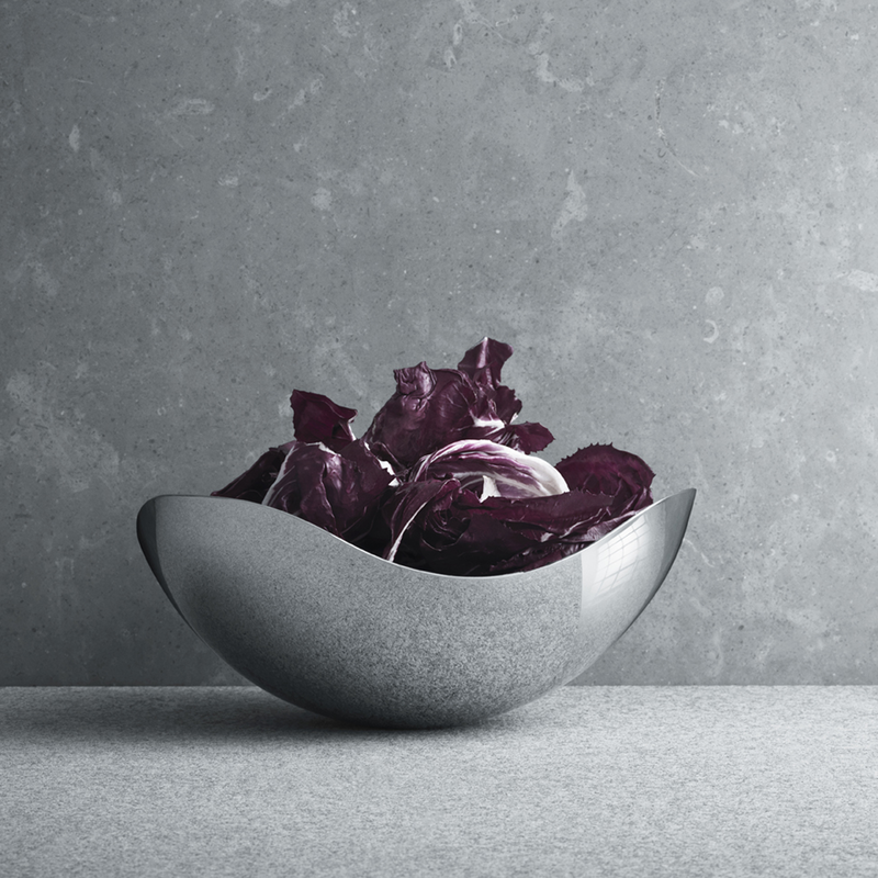 Georg Jensen BLOOM Misa z Polerowanej Stali Nierdzewnej 16 cm