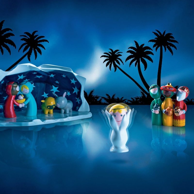 Alessi CHRISTMAS Porcelanowa Figurka Trzech Króli - Uno, Due, Tre Re Magi