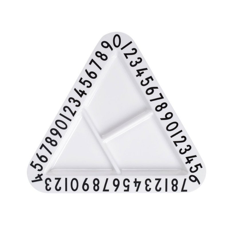 Design Letters AJ Kids - Talerz Trójkątny z Melaminy na Przekąski