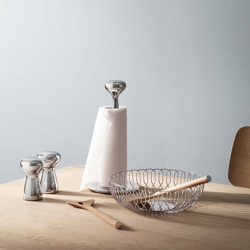 Georg Jensen ALFREDO Stalowy Kosz na Pieczywo, Owoce 22 cm
