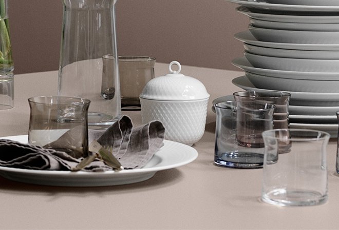 Lyngby Porcelain RHOMBE Talerz Płaski 27 cm