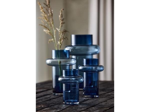 Lyngby Glass TUBE Wazon do Kwiatów 40 cm Granatowy