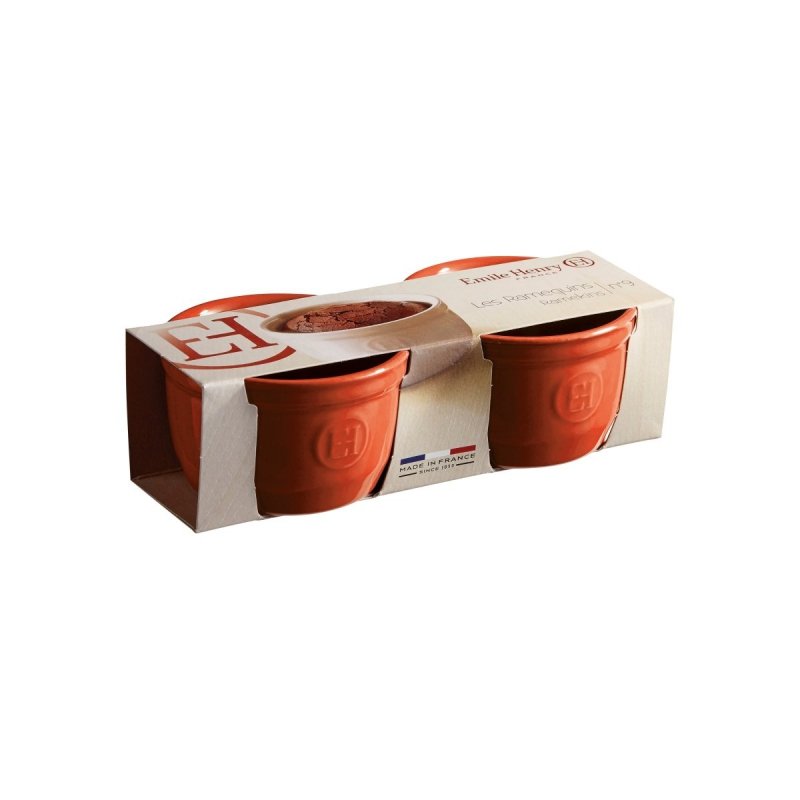 Emile Henry - Foremka do Zapiekania Typu Ramekin 2 Szt. N°9 - Czerwona