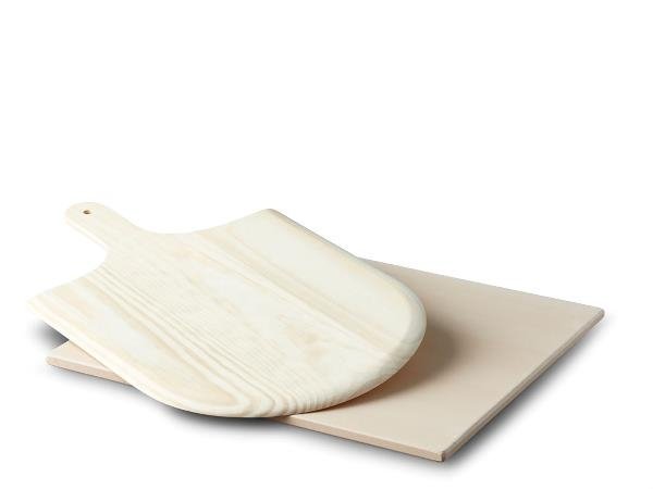 Funktion KITCHEN Kamień do Pieczenia Pizzy 38 x 35,5 cm z Drewnianą Łopatką