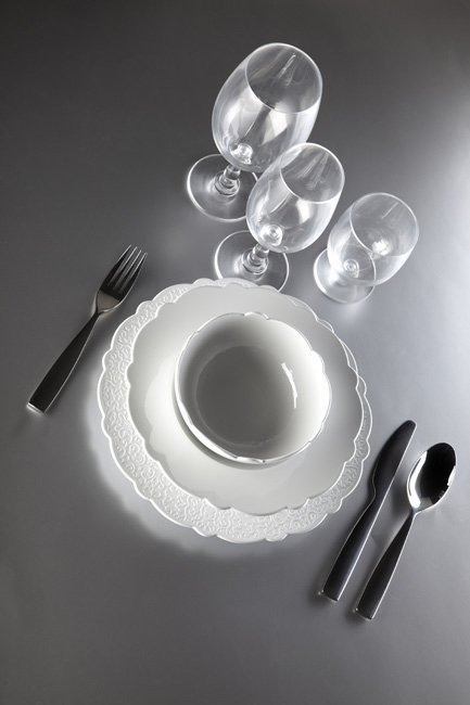 Alessi DRESSED Taca do Serwowania 35 cm Stal Polerowana