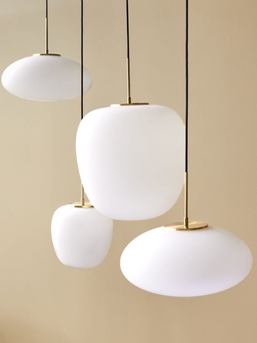 Hübsch MUSE Lampa Wisząca 40 cm / Klosz Biały