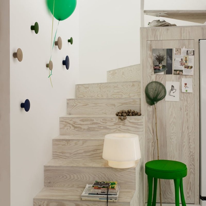Muuto DOTS Wieszak Drewniany L 17 cm Musztardowy