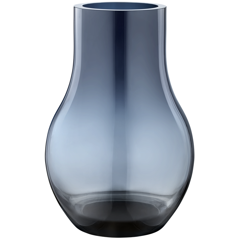 Georg Jensen CAFU Szklany Wazon do Kwiatów 30 cm / Niebieski
