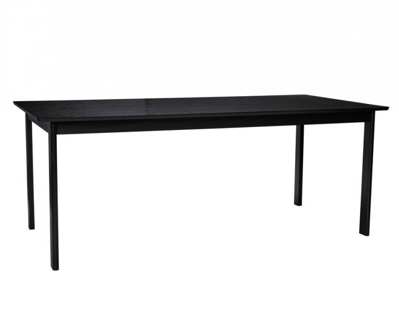 Hübsch DAPPER Prostokątny Stół do Jadalni 195 cm Czarny