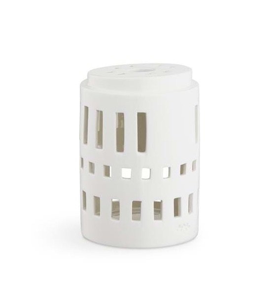 Kähler URBANIA Świecznik Tealight - Domek Biały - Little Tower