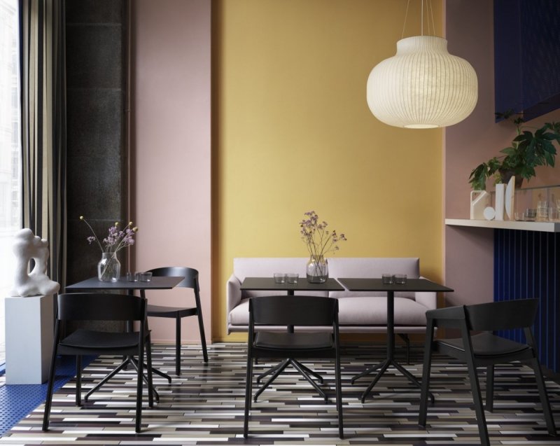 Muuto COVER Krzesło Drewniane - Czarne