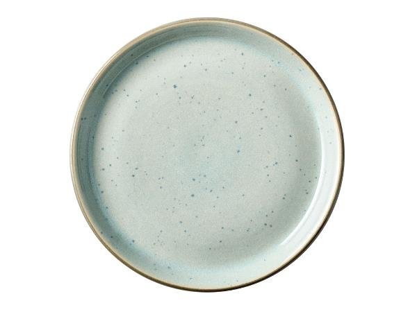 Bitz GASTRO Talerz Płaski 17 cm 6 Szt. Szary - Środek Jasnoniebieski