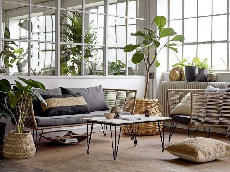 Bloomingville MUNDO Sofa Ogrodowa / Brązowa
