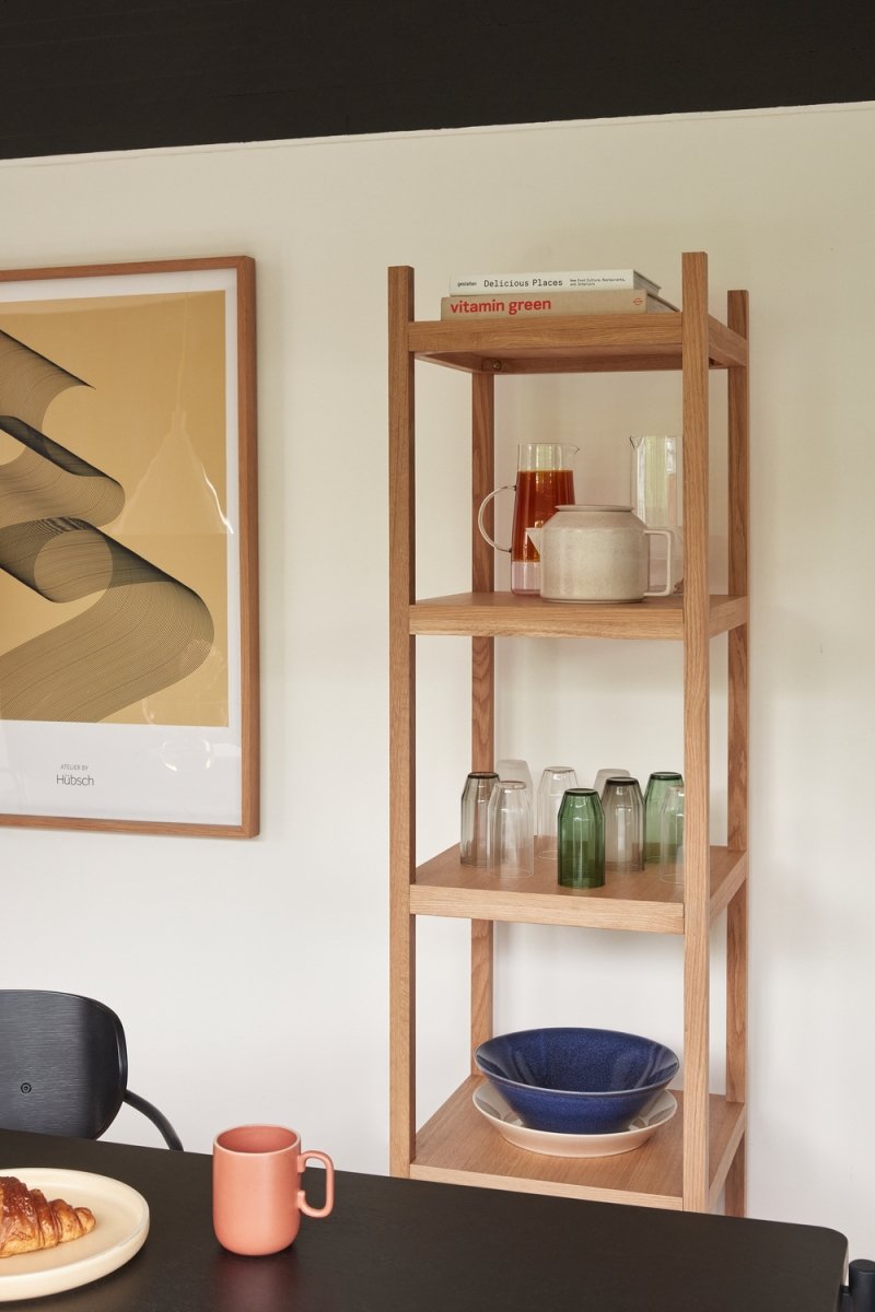 regał Mason Shelf Unit Single Hübsch z drewna dębowego