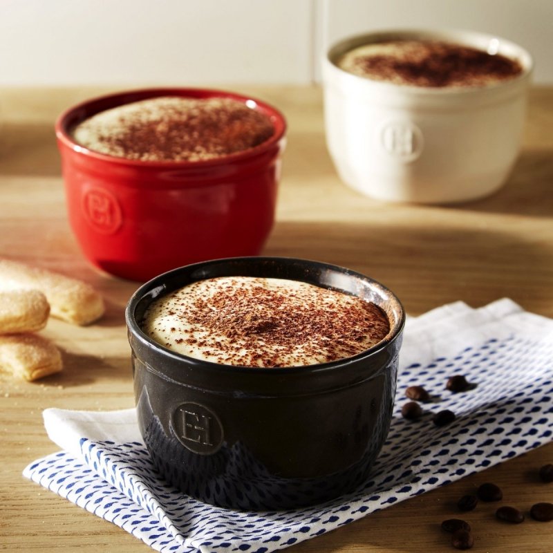 Emile Henry - Foremka do Zapiekania Typu Ramekin 2 Szt. N°9 - Czarna
