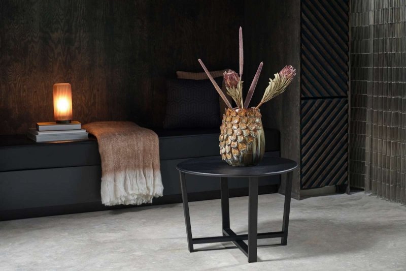 Villa Collection SIMPLY Okrągły Stolik Kawowy 62 cm Czarny