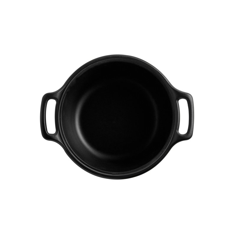 Emile Henry SUBLIME+ Garnek Ceramiczny 5,5 l / Czarny z Białą Pokrywką