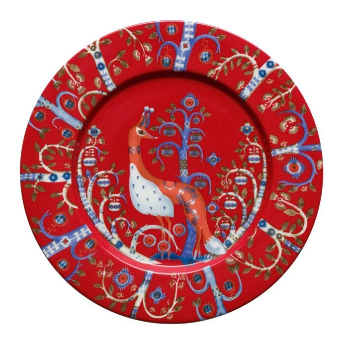 Iittala TAIKA Talerz Płaski 22 cm Czerwony