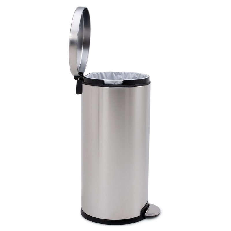 Simplehuman HOME Pedałowy Kosz na Śmieci 30 l Srebrny Matowy