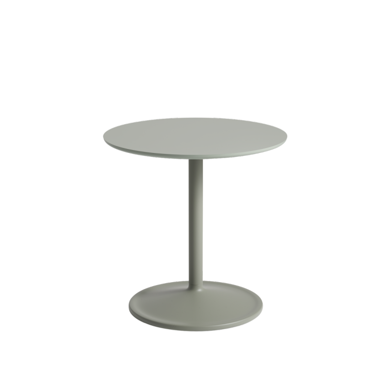 Muuto SOFT SIDE Stolik Okrągły 48 cm Zielony Dusty Green / Blat 48 cm Laminat