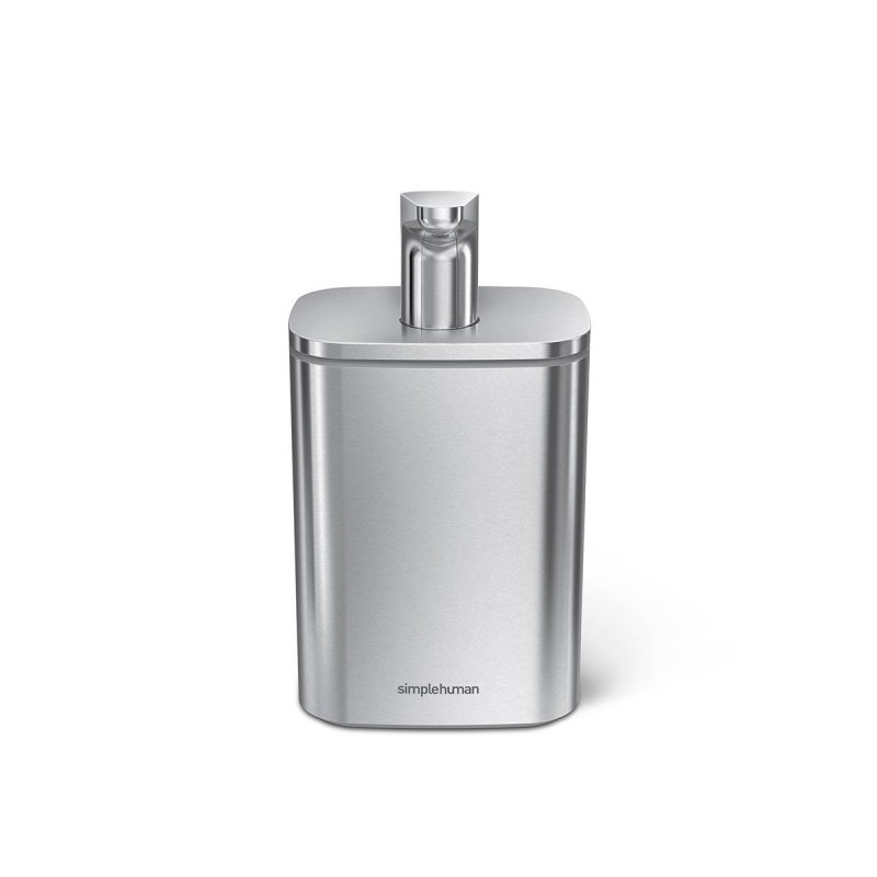 Simplehuman STEEL Stalowy Dozownik do Mydła w Płynie 473 ml Srebrny Matowy z Powłoką Antybakteryjną