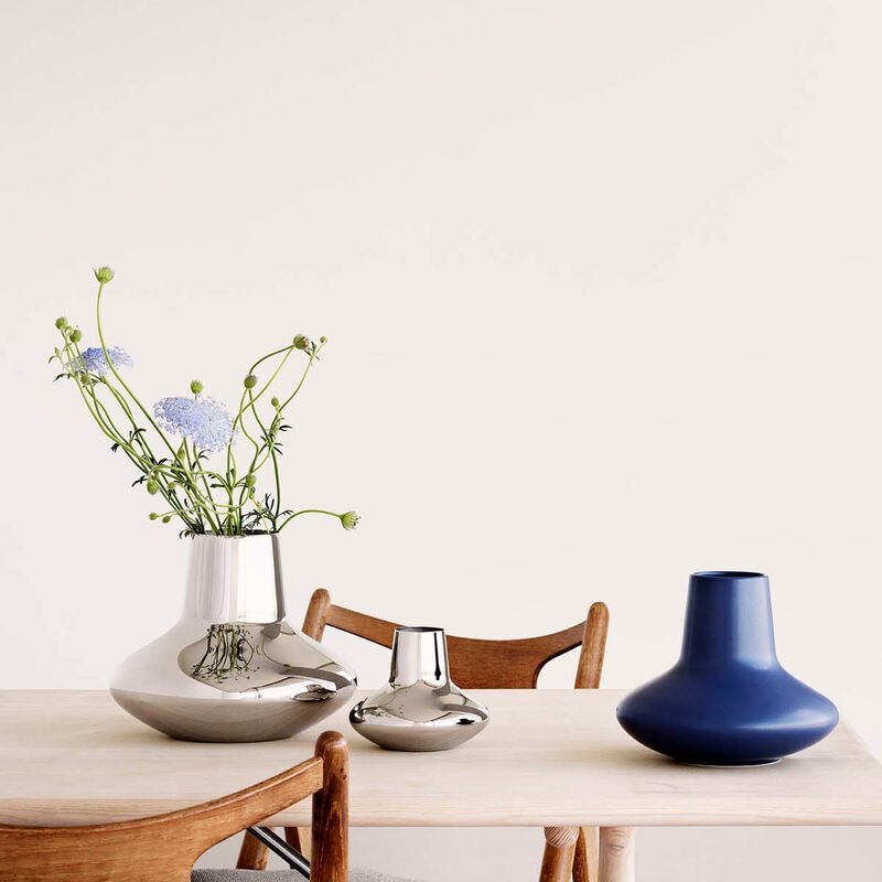 Georg Jensen HENNING KOPPEL Wazon do Kwiatów 12 cm Granatowy