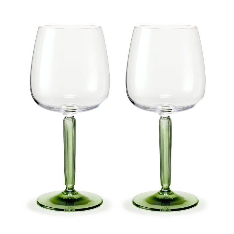 Kähler HAMMERSHØJ Kieliszki do Czerwonego Wina 490 ml 2 Szt. / Zielone