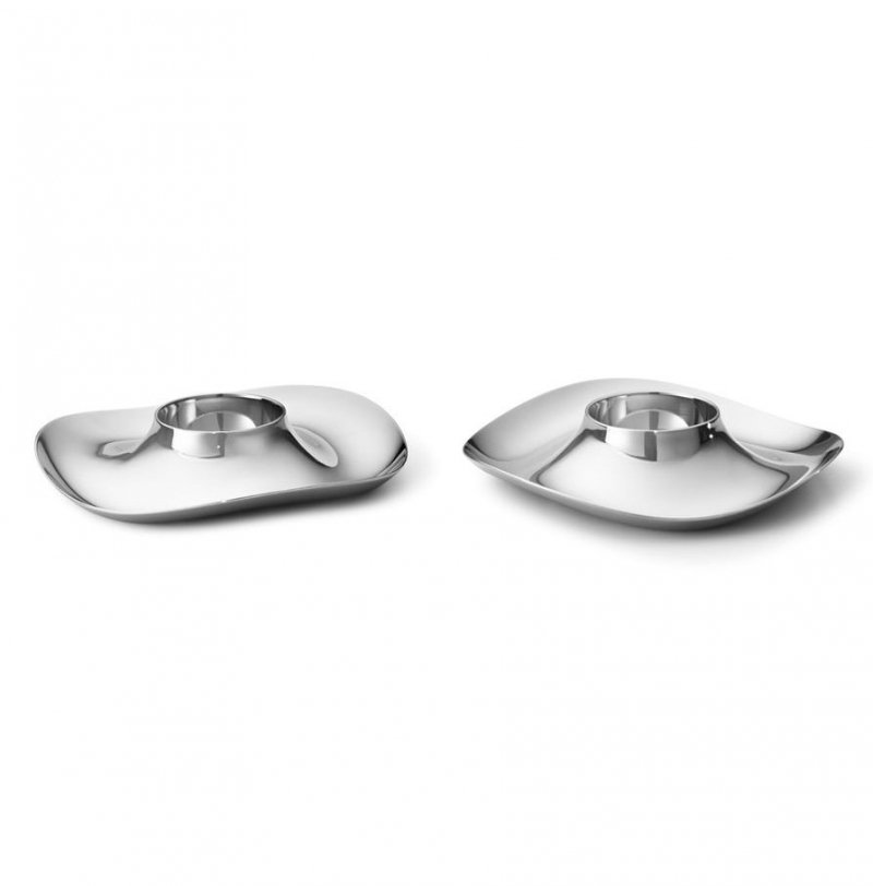 Georg Jensen COBRA Stalowe Kieliszki do Jajek 2 Szt.