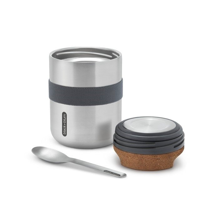 black+blum NEW Stalowy Termos Obiadowy z Łyżeczką 0,55 l
