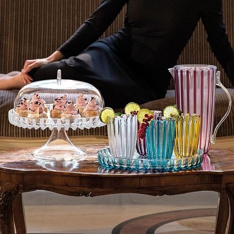 Guzzini DOLCEVITA Dzbanek z Pokrywką 1,75 l z Tworzywa z Recyklingu / Perłowy
