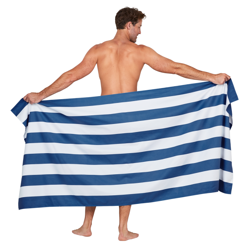 Dock &amp; Bay CABANA Szybkoschnący Ręcznik Plażowy 160x90 cm / Whitsunday Blue