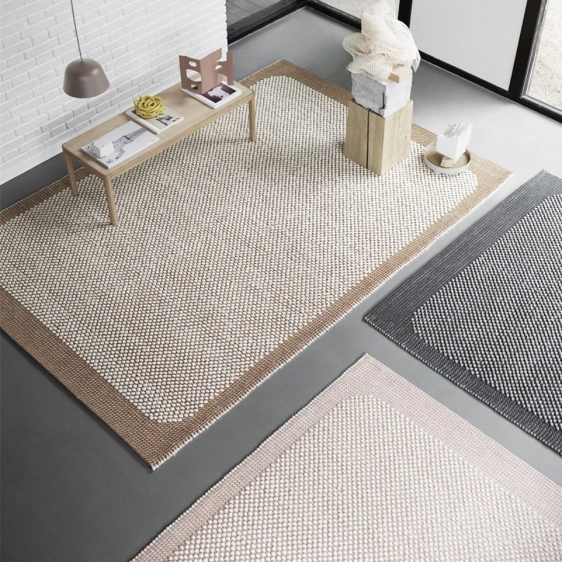 Muuto PEBBLE Dywan Wełniany 240x170 cm Ciemnoszary