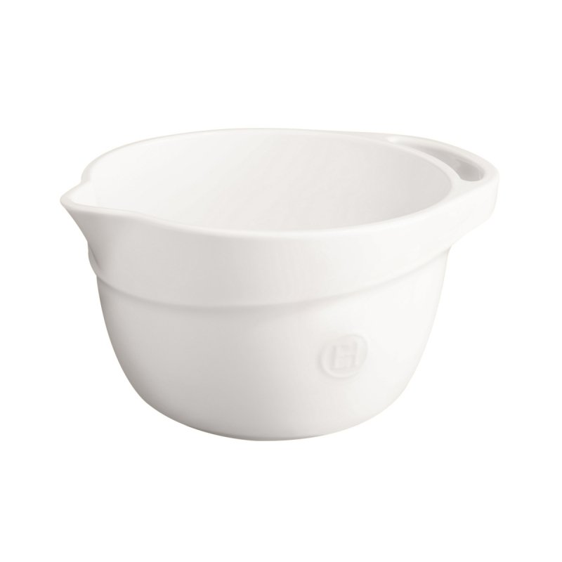 Emile Henry KITCHEN Ceramiczna Miska Kuchenna do Mieszania Ciasta 3,5 l / Biała