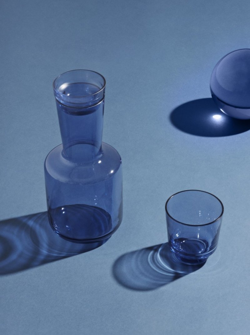 Muuto RAISE Szklanki do Wody 200 ml 2 Szt. Niebieskie