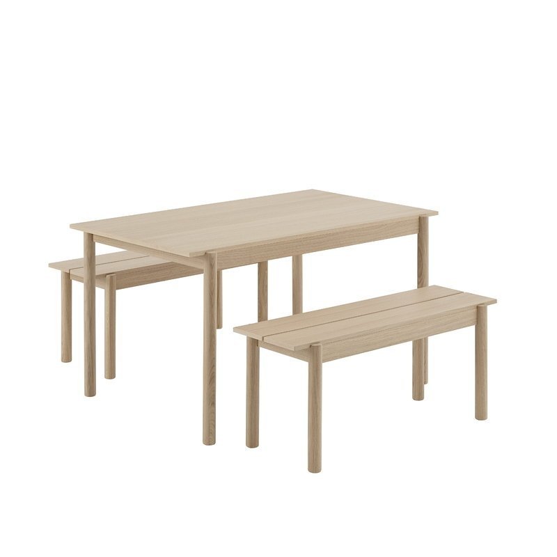 Muuto LINEAR Ławka Drewniana 110 cm Dębowa